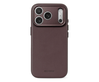 Etui do telefonów Decoded Leather Backcover do iPhone 18 Pro MagSafe (chocolat brown)
